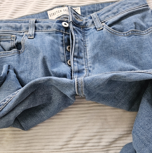 TOPMAN Classic Stretch Skinny Blue Denim Jeans. Size 10 - Picture 9 of 9